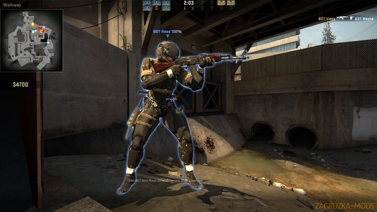 MGS4 Frog Players Skin v1.0 for CS:GO