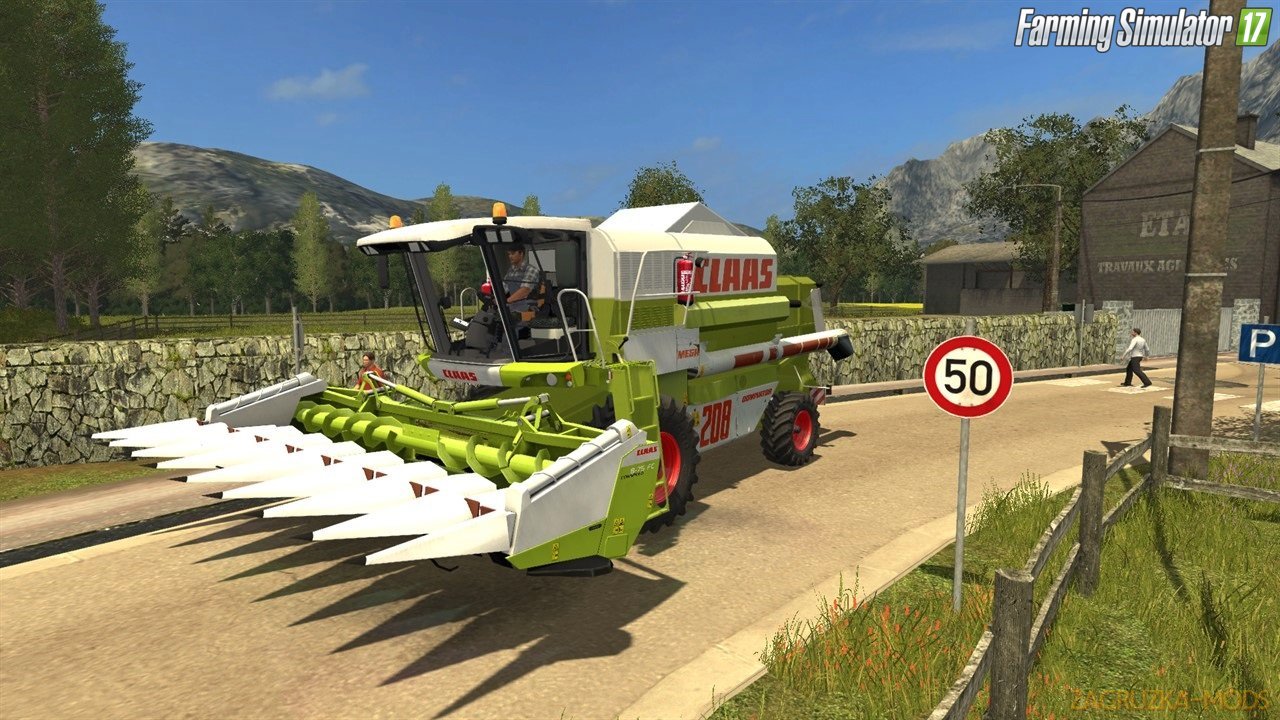 Combine Claas Mega 208 v1.1.0 for Fs17