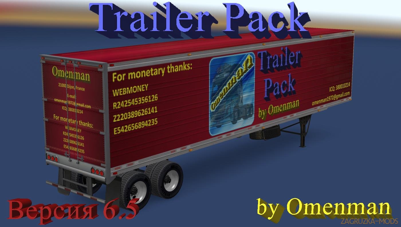 Trailer Pack by Omenman v6.5 ETS2 [1.27.X] + ATS [1.6.X]