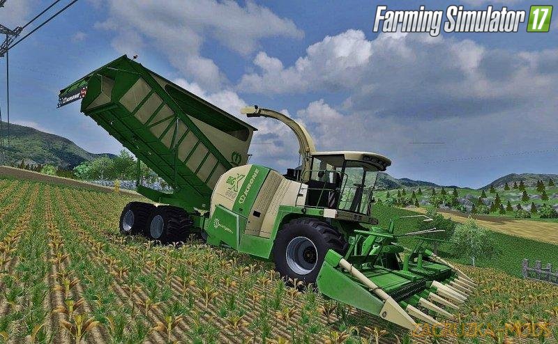 Combine Krone Big X 650 Cargo Pack for Fs17