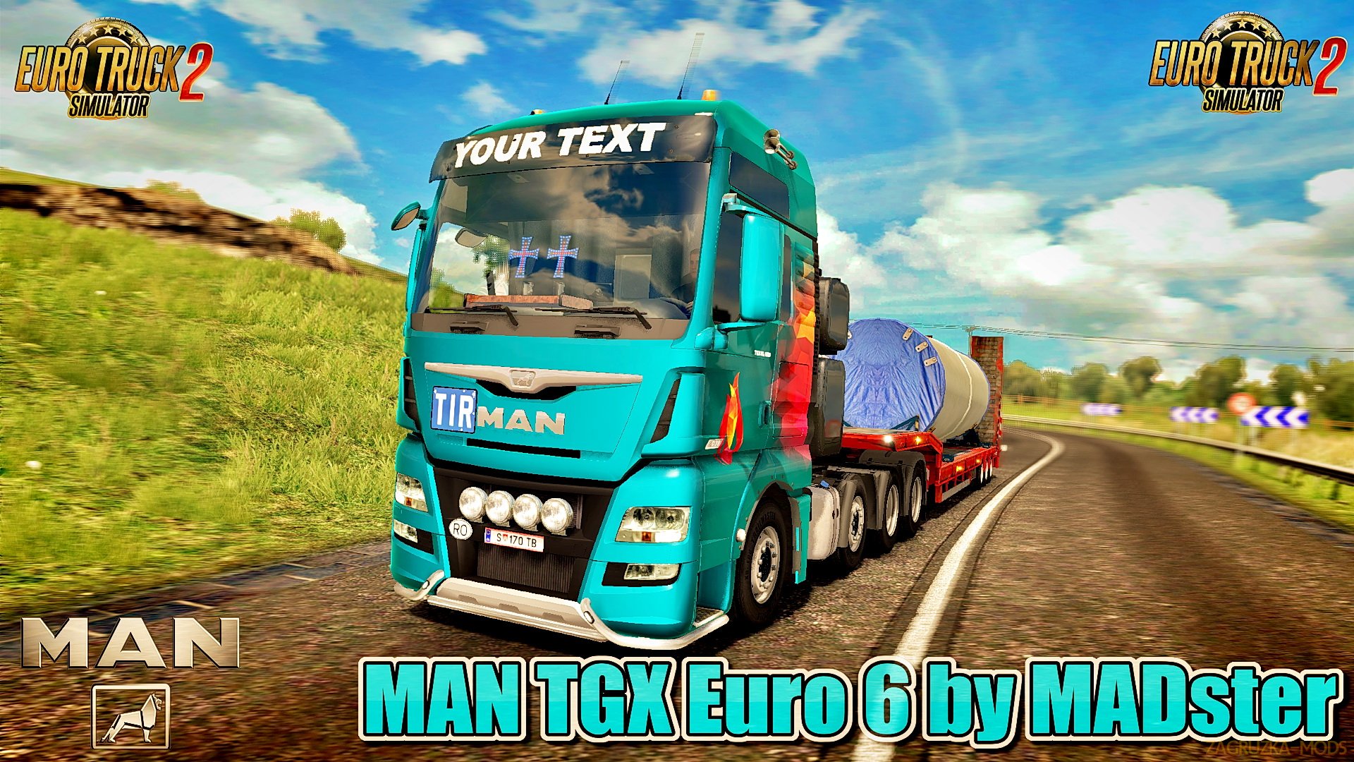 MAN TGX Euro 6 v1.9 by MADster (1.27.x) for ETS 2