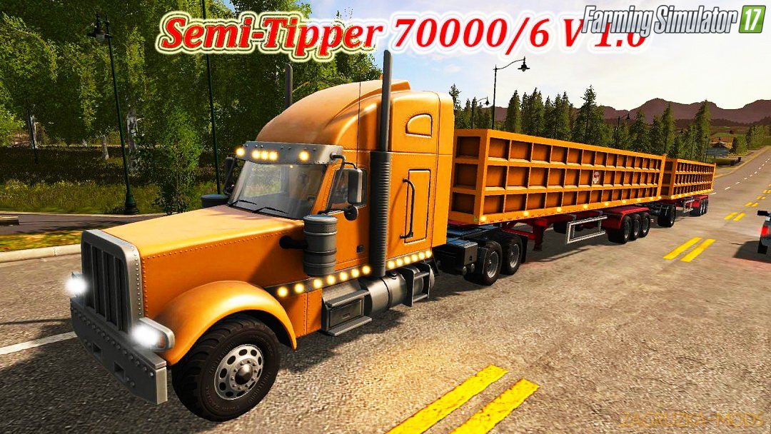 Trailer Semi-Tipper 70000/6 v1.0 for FS 17