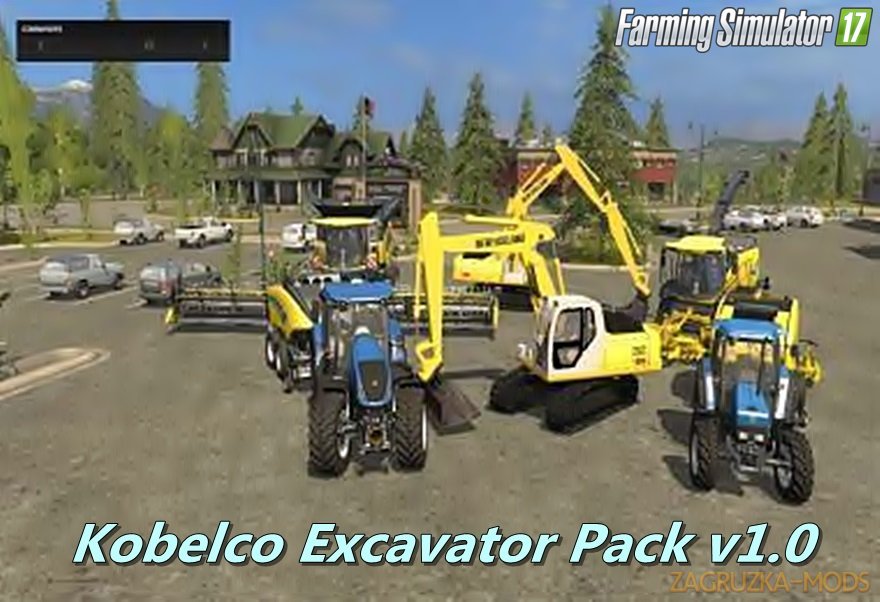 Kobelco Excavator Pack v1.0 for Fs17