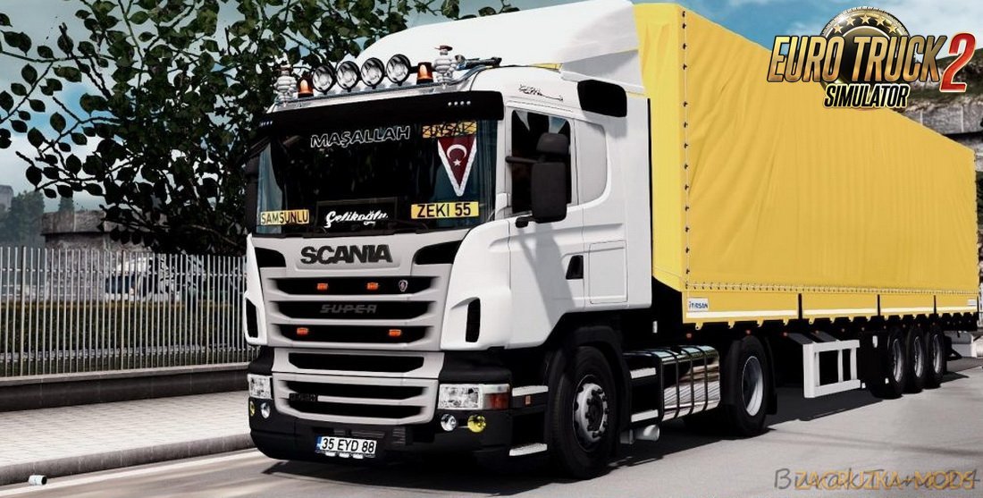 Scania G420 + Interior + Trailer Tırsan v3.0 (1.27.x) for ETS 2