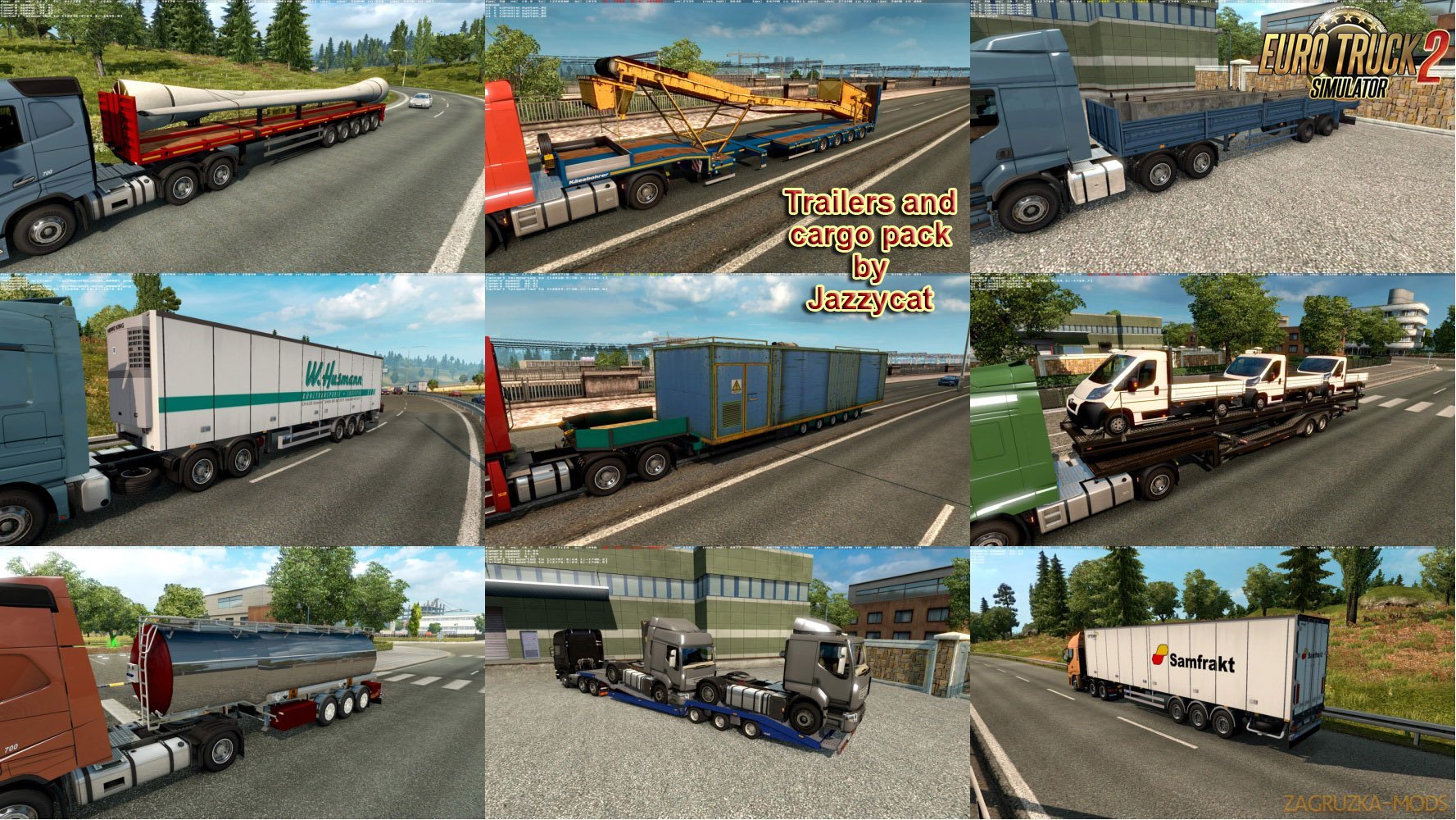Trailers and Cargo Pack v4.8 by Jazzycat Trailers and Cargo Pack v4.8 by Jazzycat