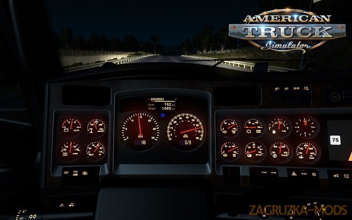 Kenworth W900 dashboard for Ats