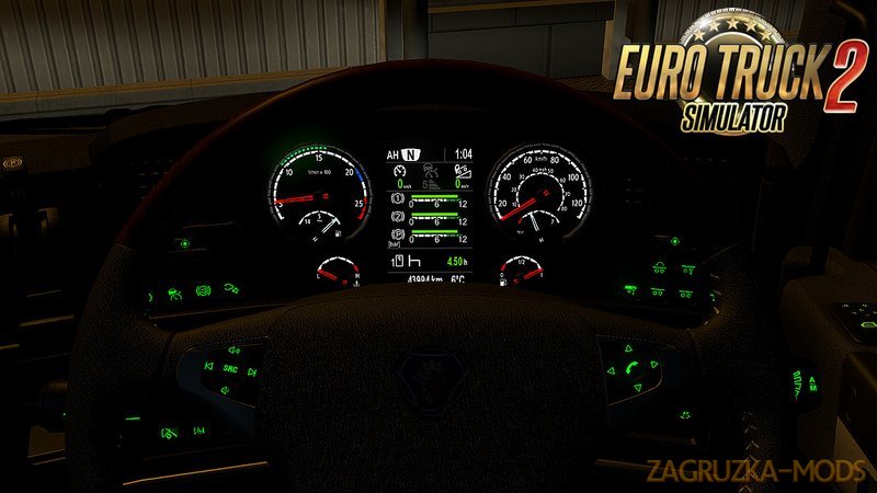 RJL Scania high-def interior gauges & emblem v2.0