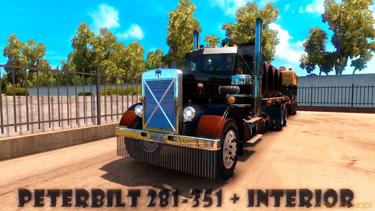 Peterbilt 281-351 + Interior + Trailers v2.0 by mo3Del Truck Game (v1.6.x) for ATS