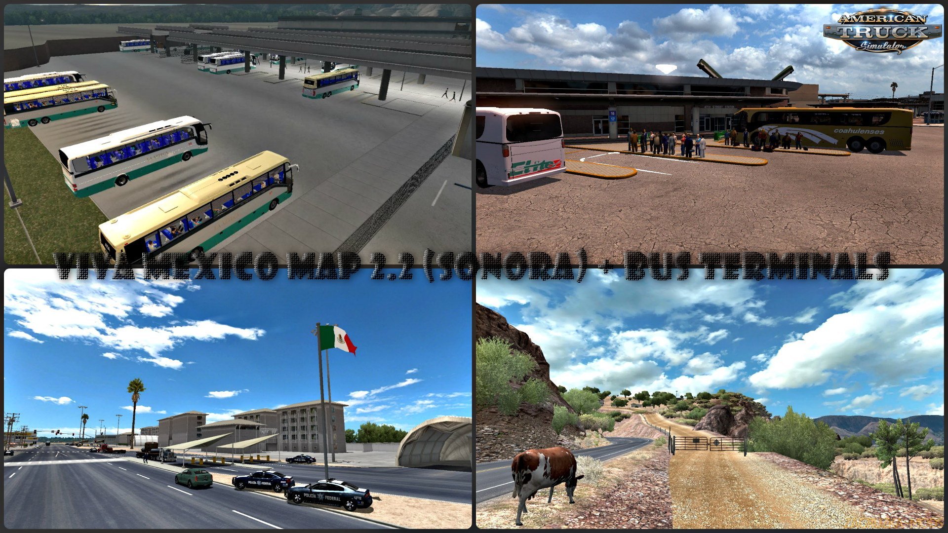 Viva Mexico Map 2.2 (Sonora) + Bus Terminals (v1.6.x) for ATS