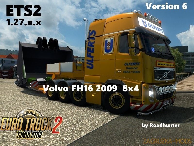 Volvo FH 2009 8×4 Ulfers v6 for Ets2