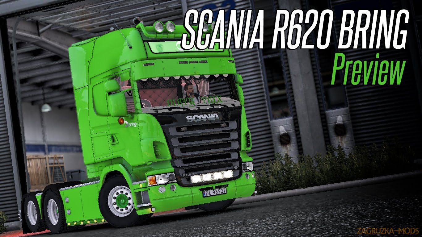 Scania R620 Bring + Interior v3.0 (1.27.x) for ETS 2