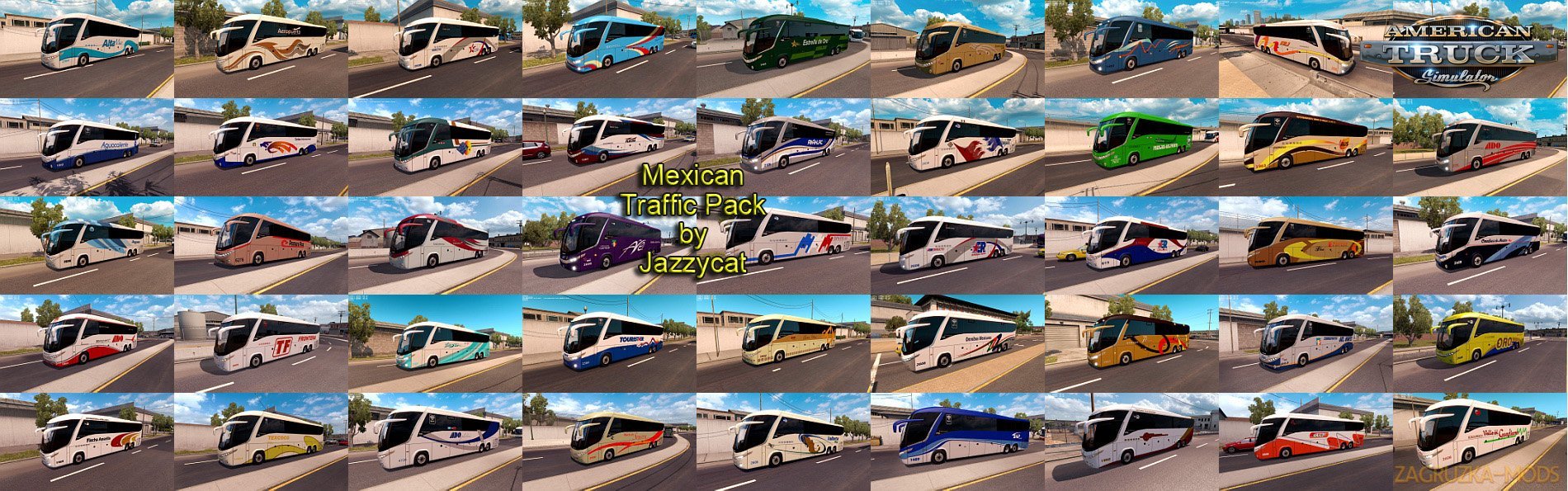 Mexican Traffic Pack v1.3 by Jazzycat (v1.6.x) for ATS