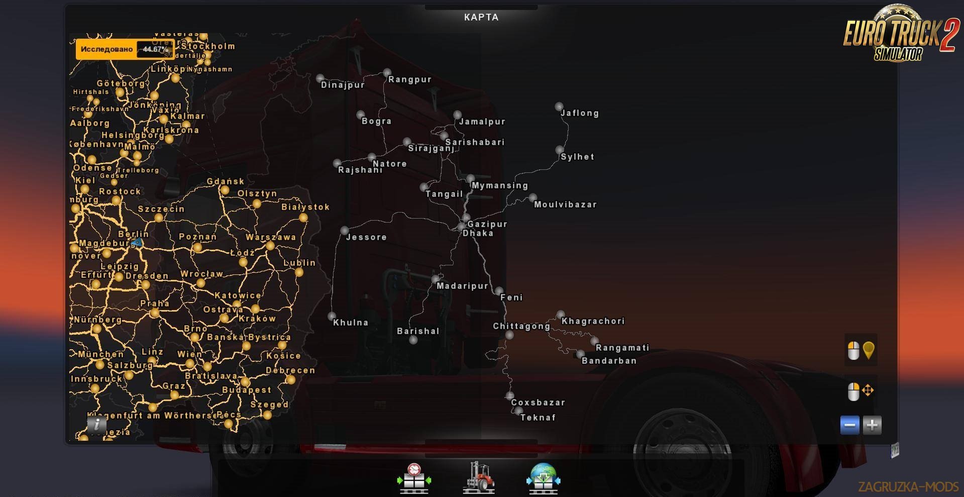 Bangladesh Map Mod v2.0 for Ets2 [1.27.x]