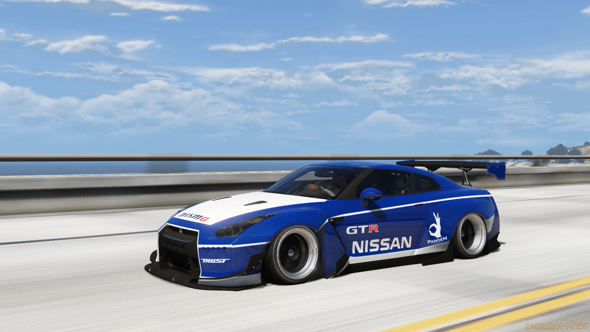 Nissan GT-R Spec-V Pandem 2010 v2.5 for GTA 5 Nissan GT-R Spec-V Pandem 2010 v2.5 for GTA 5