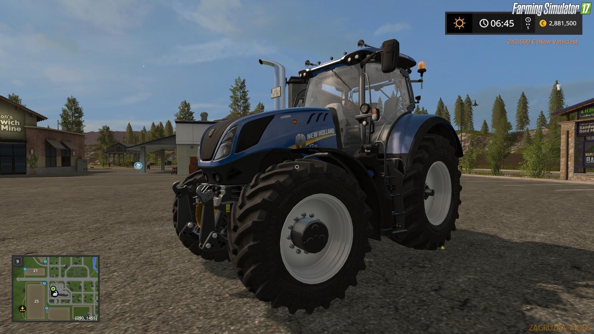 Tractor New Holland T7 v1.2 for Fs17