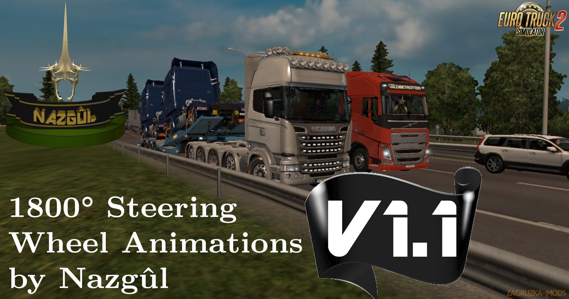 1800 Degrees Steering Wheel Animations v1.1 by Nazgûl