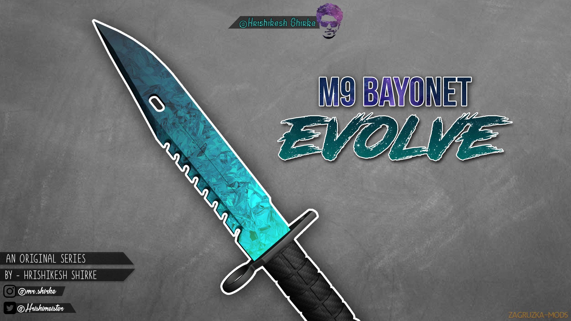 M9 Bayonet Evolve Skin v1.0 for CS:GO