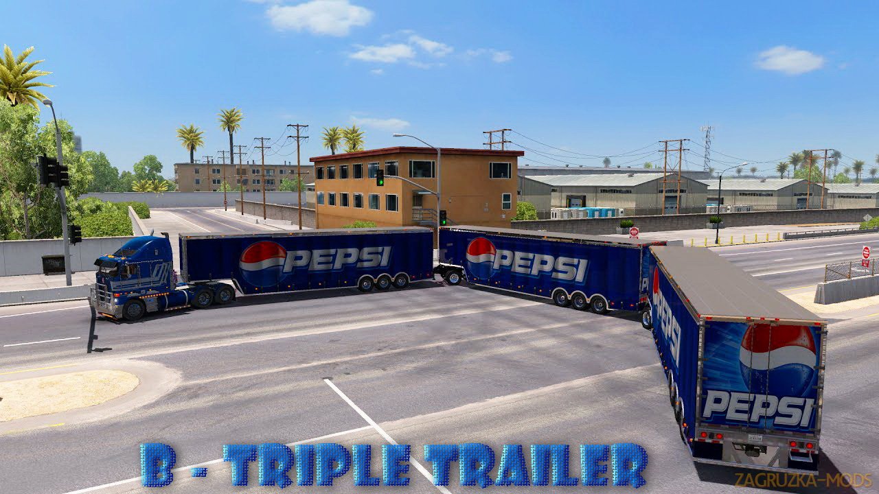 B - Triple Trailer (Pepsi + Coca-Cola) v1.0 (v1.6.x) for ATS