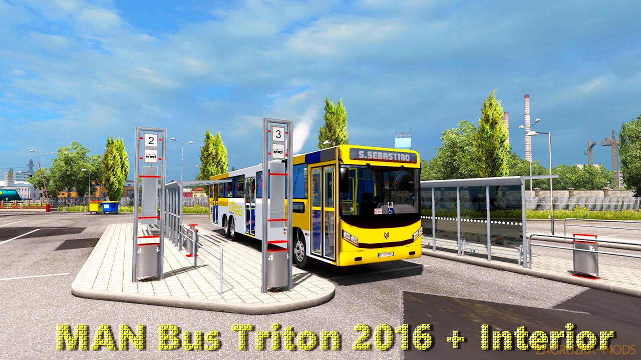 MAN Bus Triton 2016 + Interior v1.0 (Updated) (1.27.x) for ETS 2