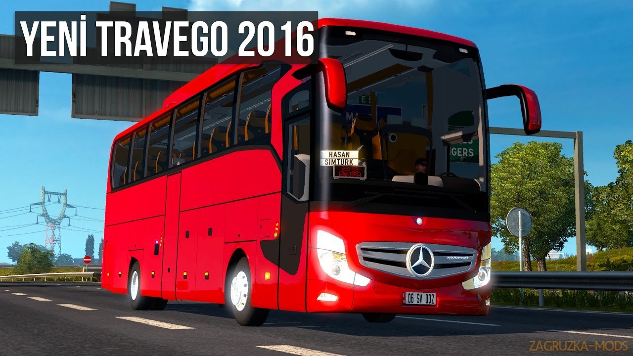 Mercedes Benz Travego 2016 + Interior v4.0 (1.28.x) for ETS 2