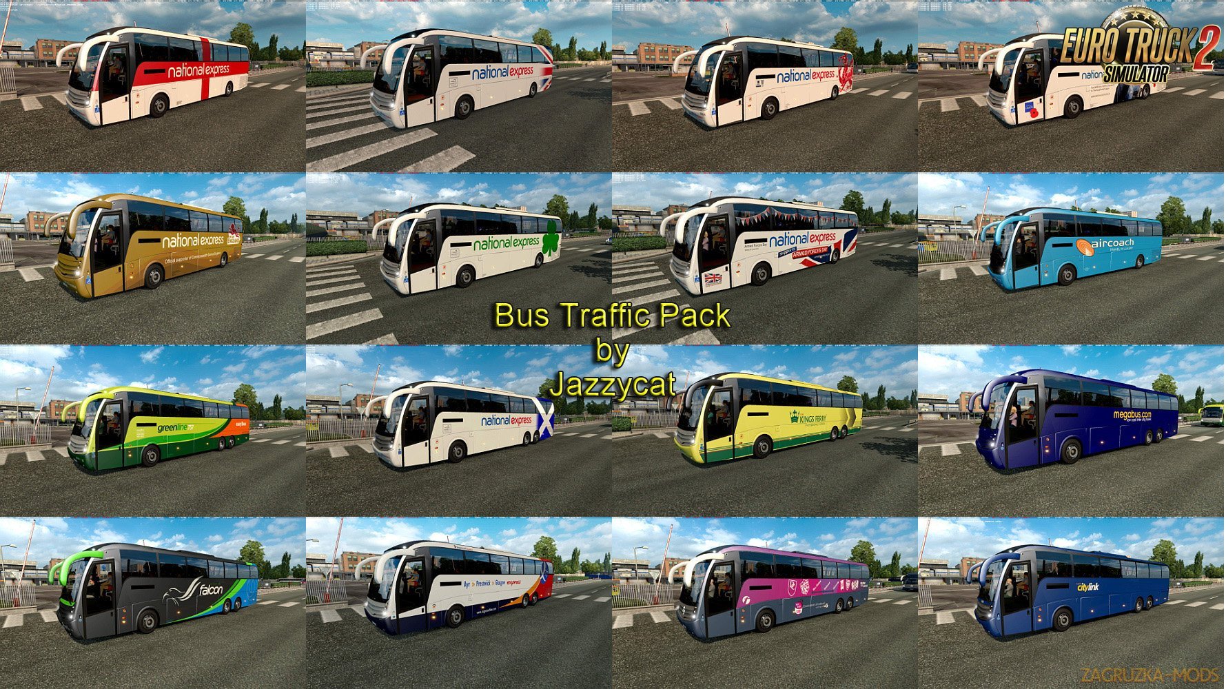 Bus Traffic Pack v2.4 by Jazzycat (1.28.x) for ETS 2