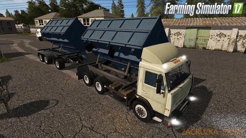 Kamaz 45143 Dumper and Nefaz Trailer v1 for Fs17