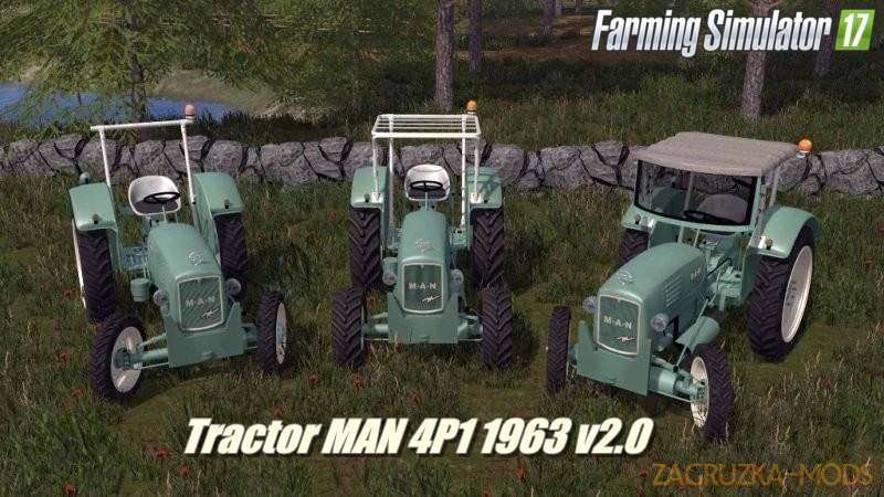 Tractor MAN 4P1 1963 v2.0 for Fs17