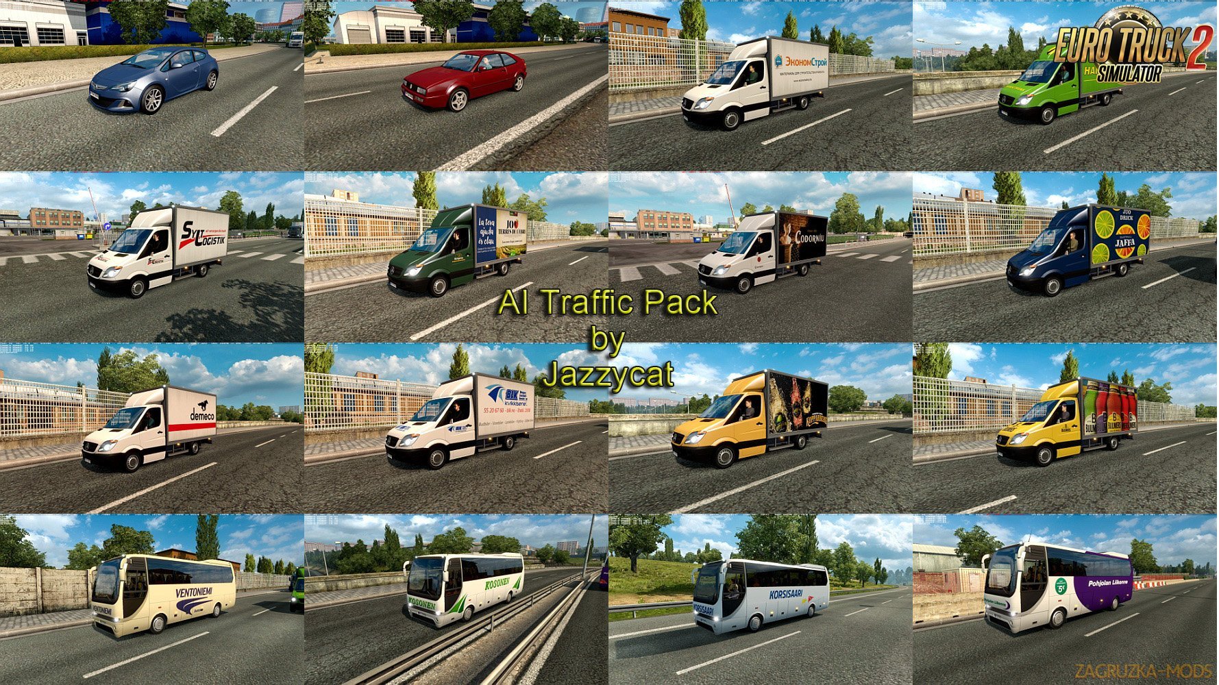 AI Traffic Pack v5.4 by Jazzycat (1.27.x)