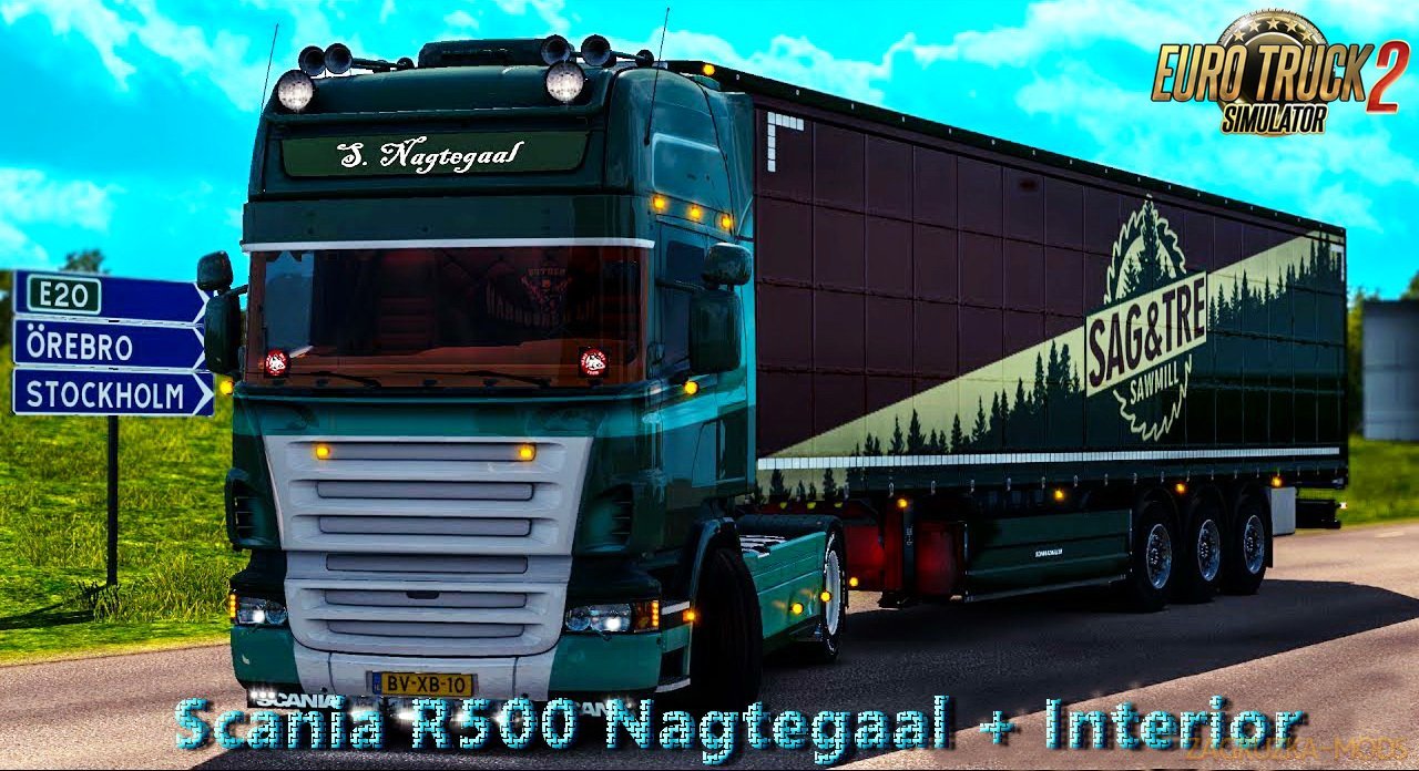Scania R500 Nagtegaal + Interior v2.0 Edit by Nikola (1.28.x) for ETS 2