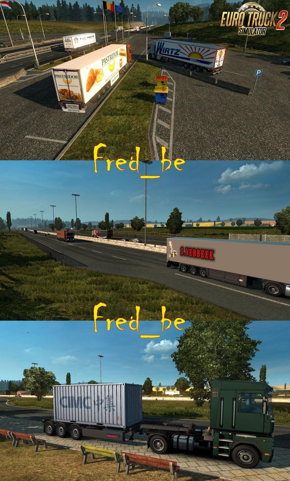 Painted Trailer Traffic by Fred_be v1.27 [1.27.x]