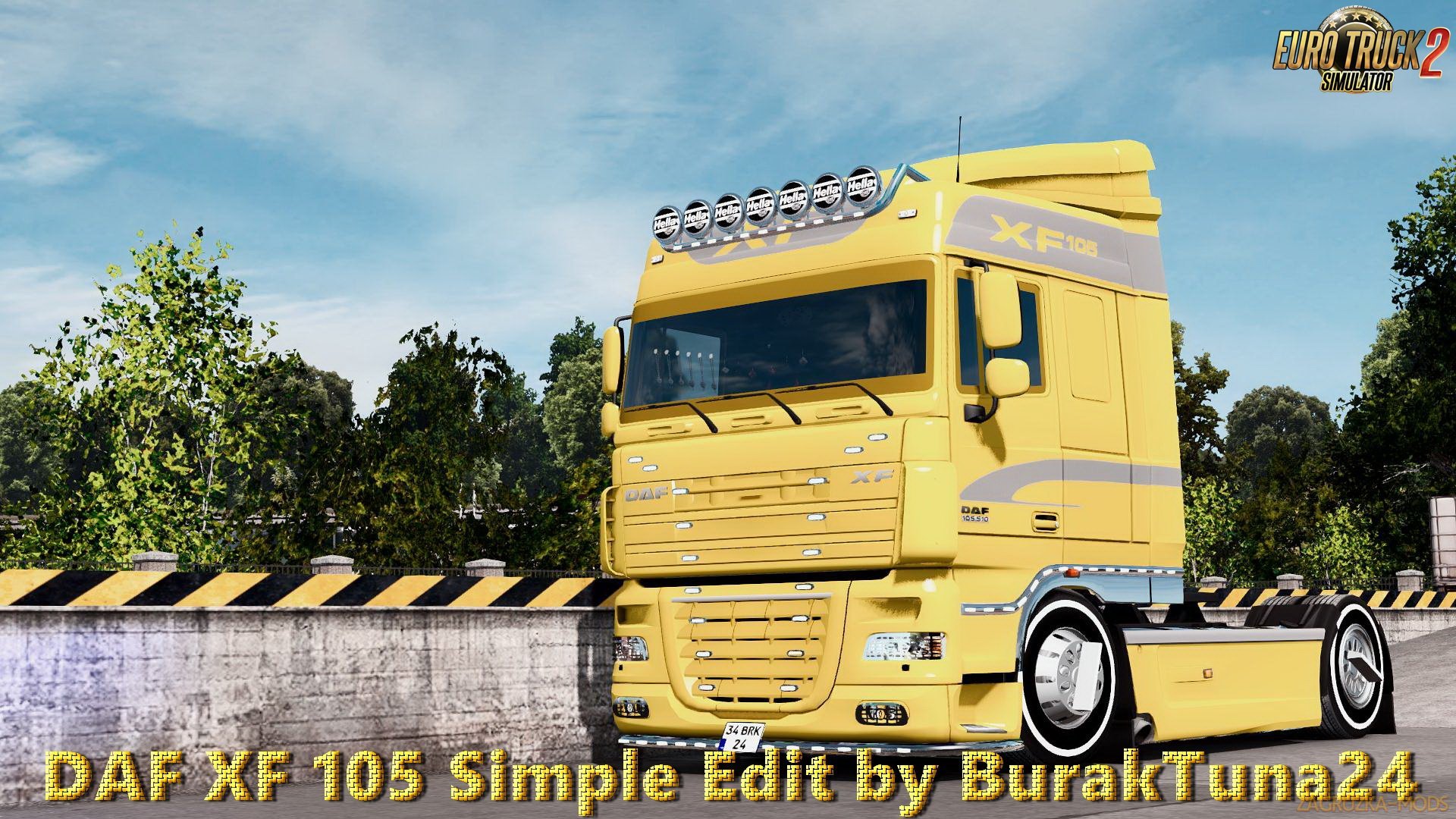 DAF XF 105 Simple Edit v1.0 by BurakTuna24 (1.27.x) for ETS 2