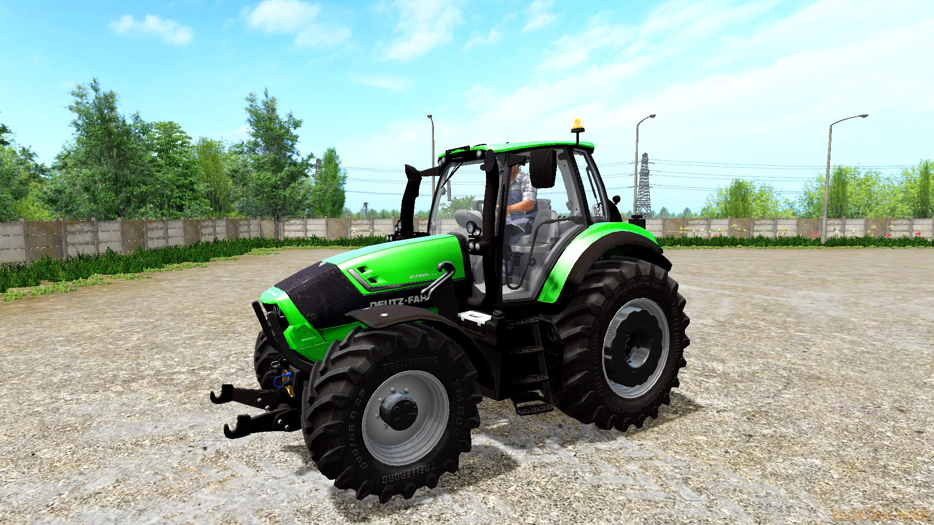 Tractor Deutz-Fahr Agrotron 6190 TTV v5.0 for FS 17