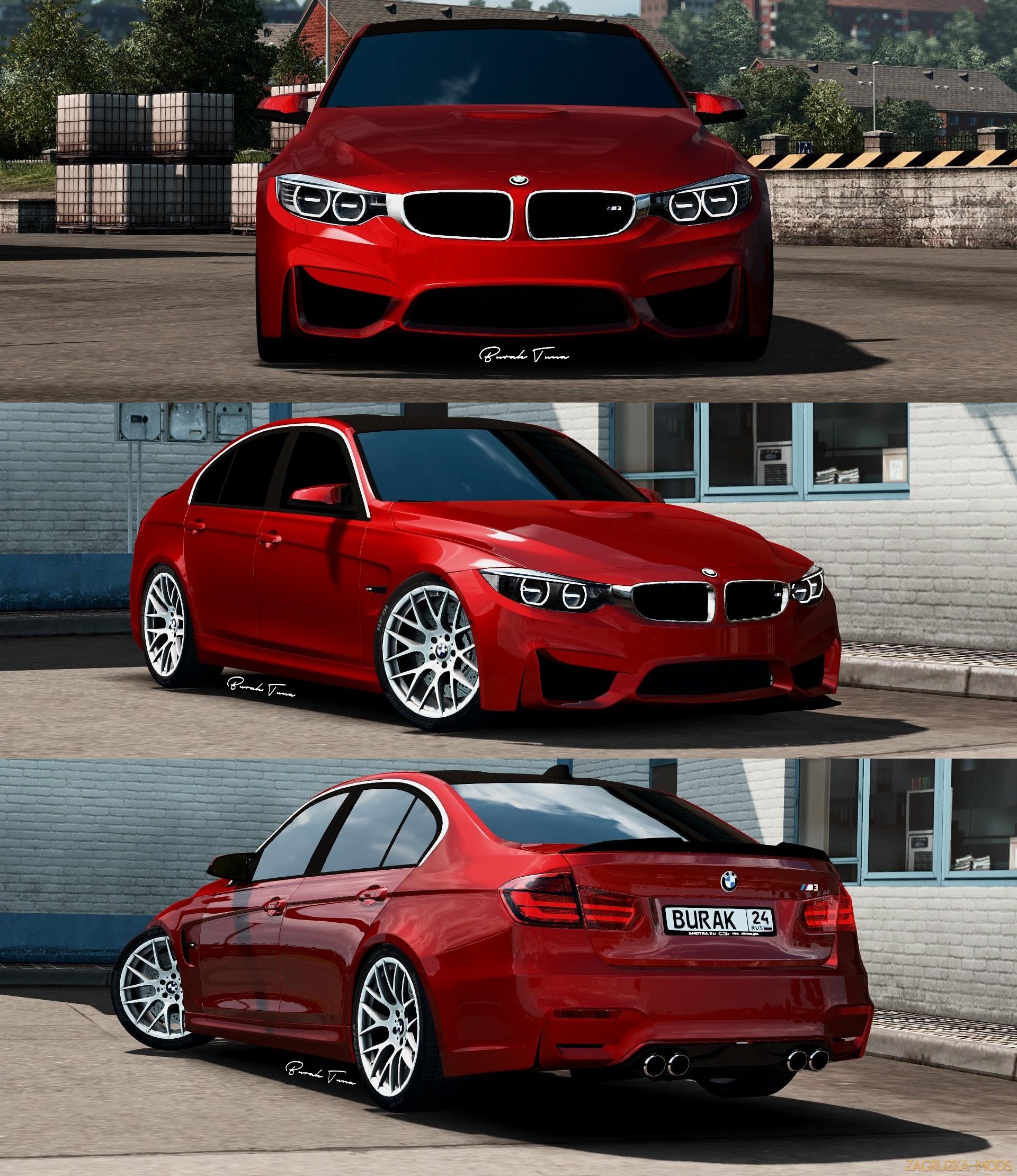 BMW M4 + BMW M3 F30 Sedan Package v1.0 (1.28.x) for ETS 2