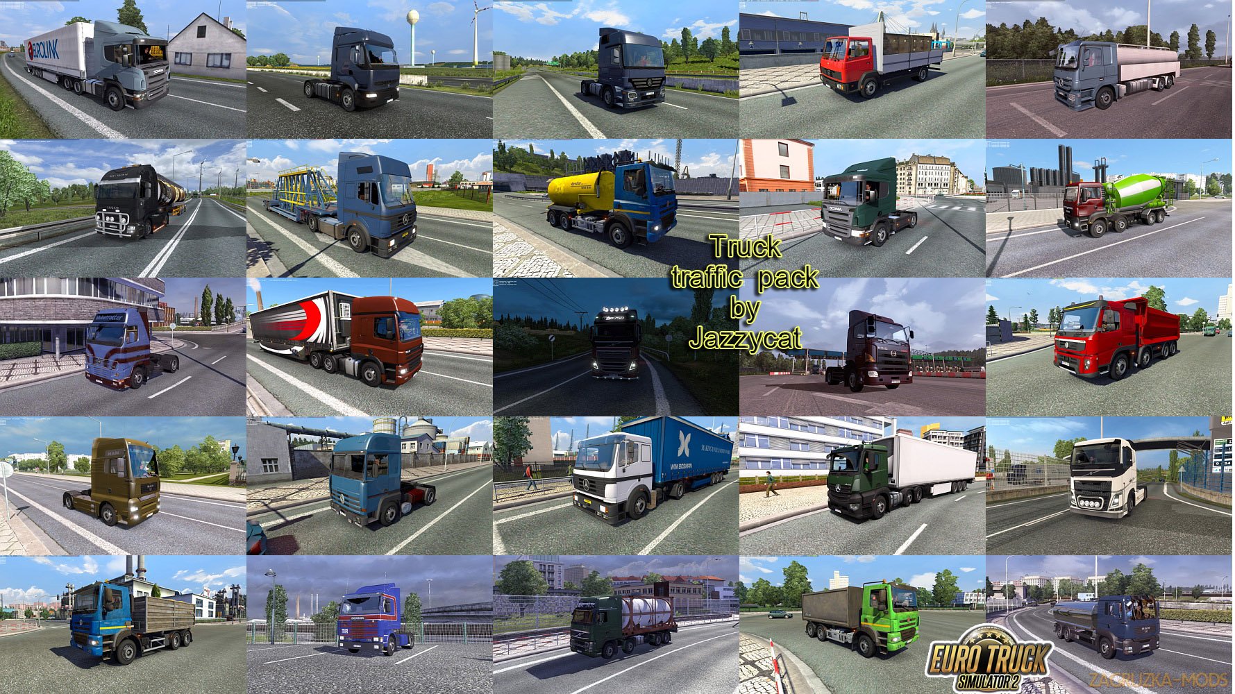 Truck Traffic Pack v2.8.1 by Jazzycat (1.30.x) for ETS 2
