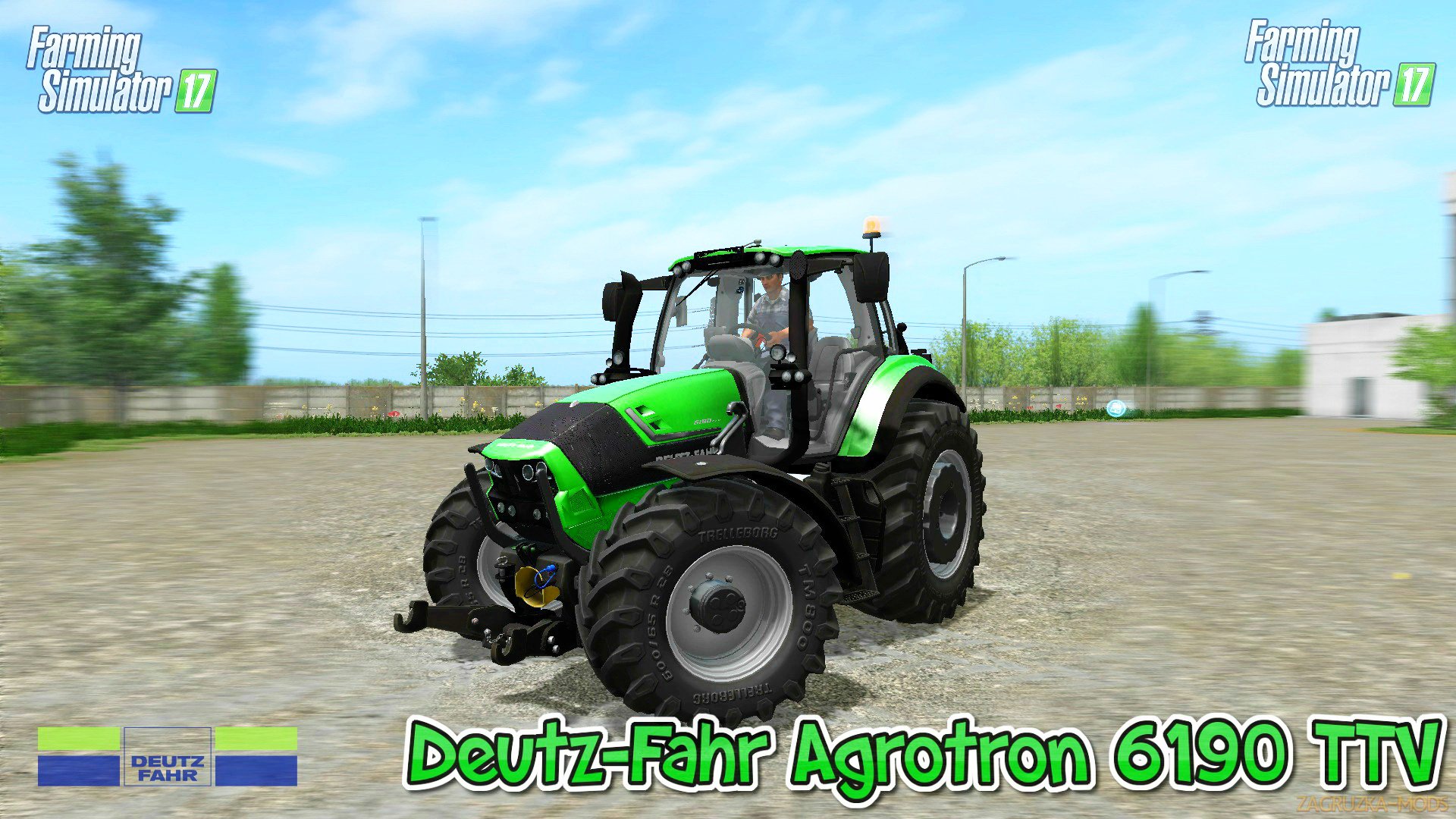 Tractor Deutz-Fahr Agrotron 6190 TTV v5.0 for FS 17