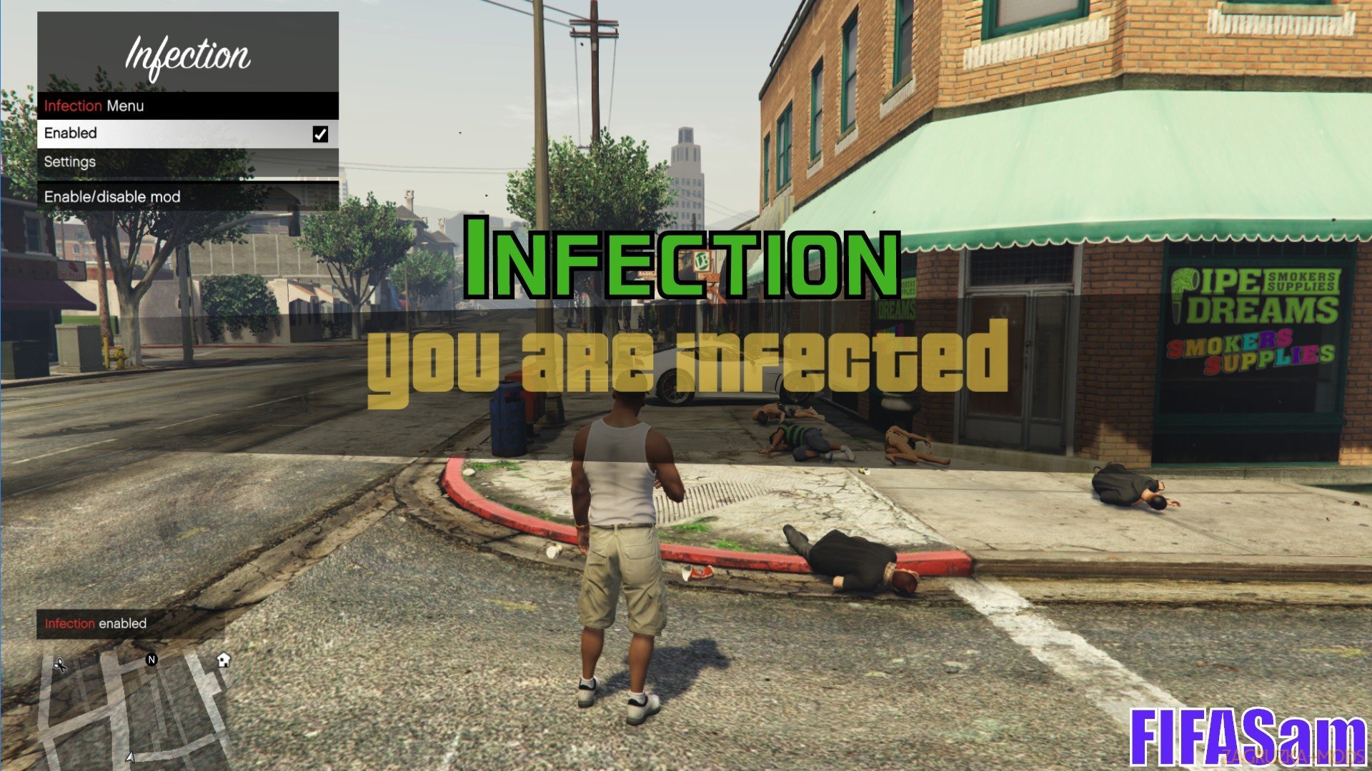 Infection Mod v2.0 by FIFASam for GTA 5 Infection Mod v2.0 by FIFASam for GTA 5