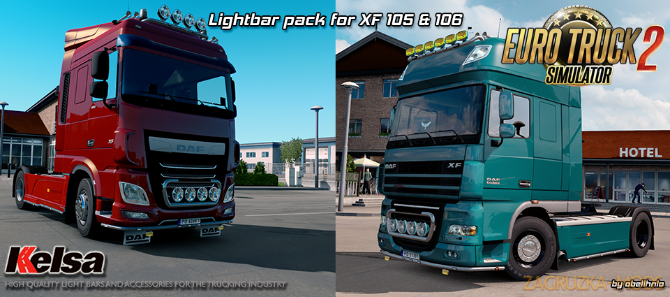 Kelsa Lightbars for DAF XF 105 & 106 v1.7 [1.31.x]