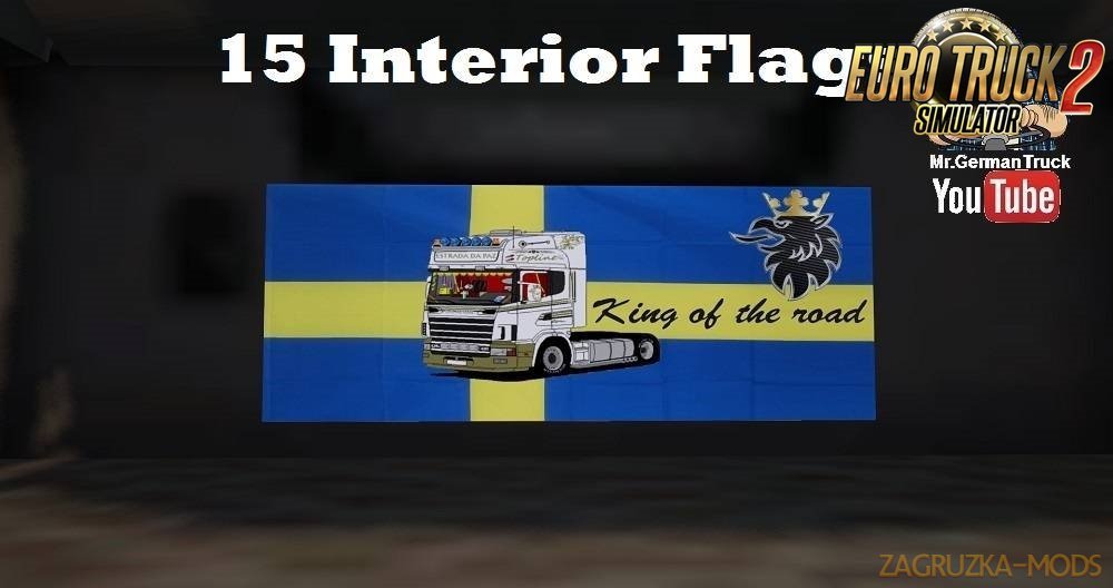 Truck Cabin Flag Mod v1.0 (For all Trucks)