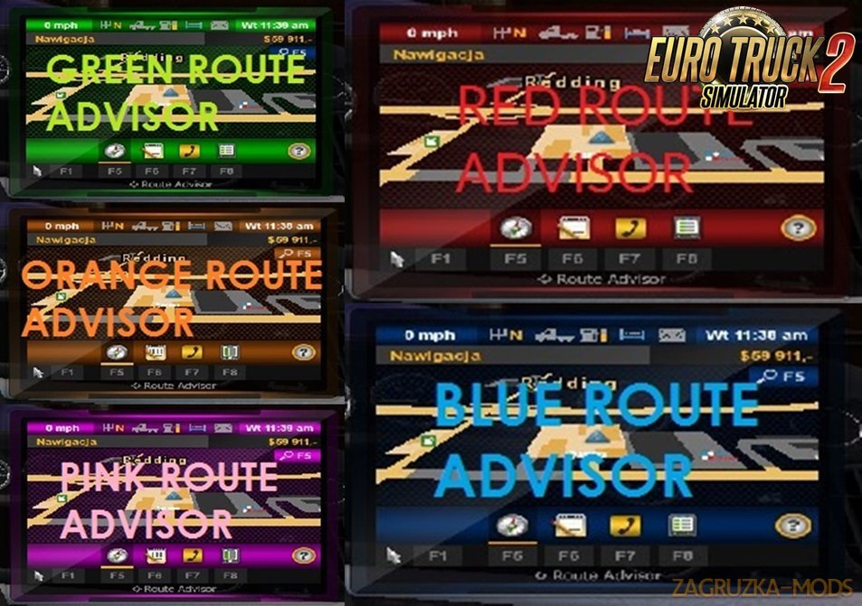 Route Advisor Colors for Ets2 [1.28.x]