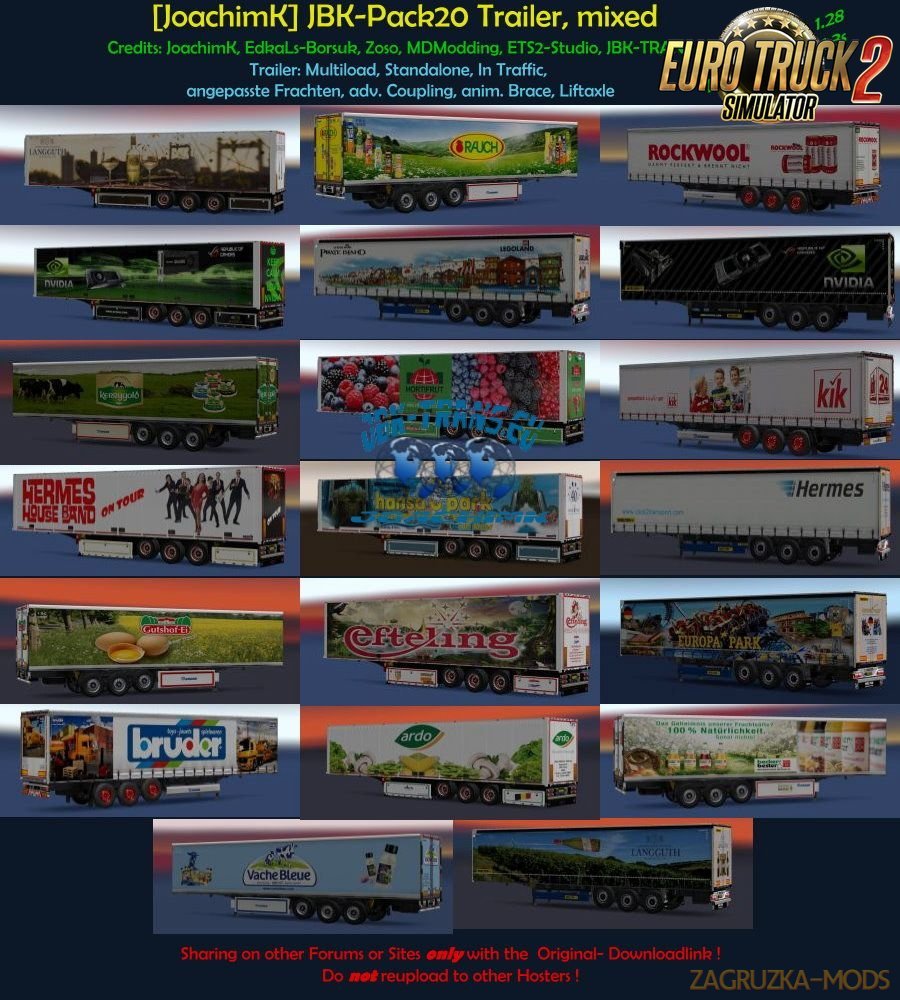 [JoachimK] JBK-Pack 20 Trailer, mixed [1.28.x]