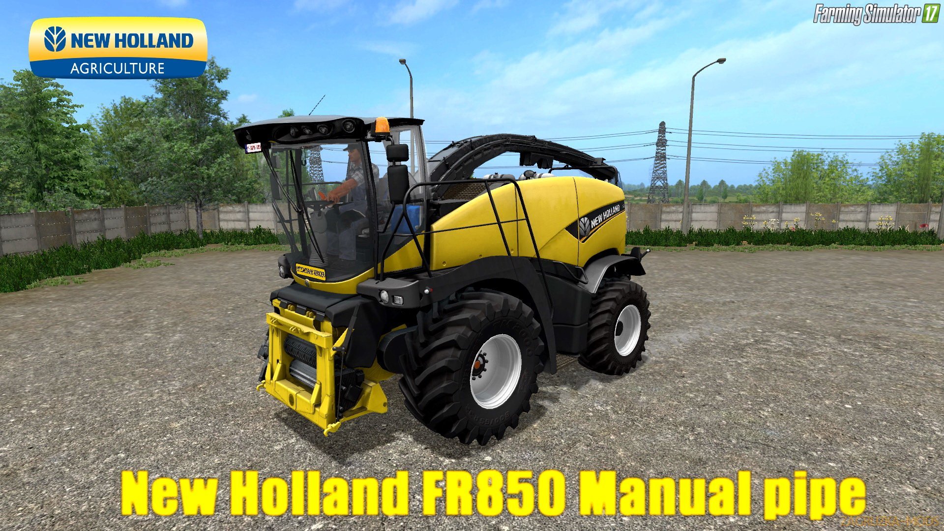 New Holland FR850 Manual pipe v1.0 for FS 17