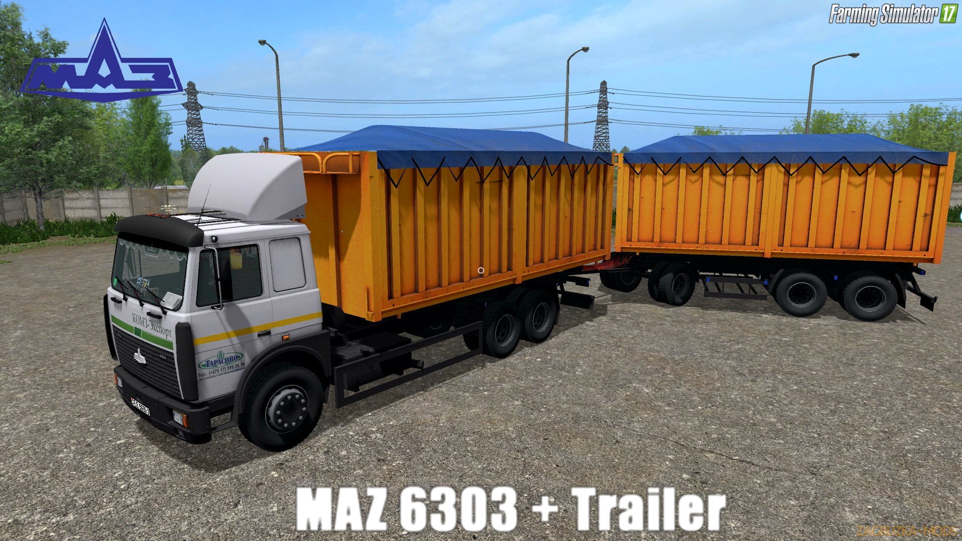 MAZ 6303 + Trailer v1.0 for FS 17