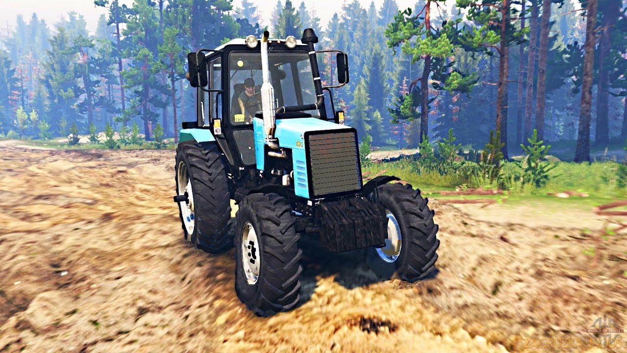 Tractor MTZ-1221 Belarus v1.0 (v18.10.17) for Spin Tires: MudRunner