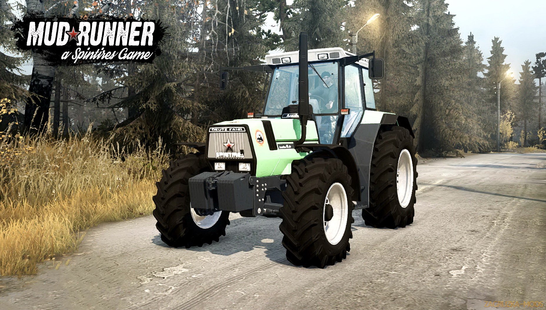 Tractor Deutz-Fahr AgroStar 6.61 v1.0 for Spin Tires: MudRunner