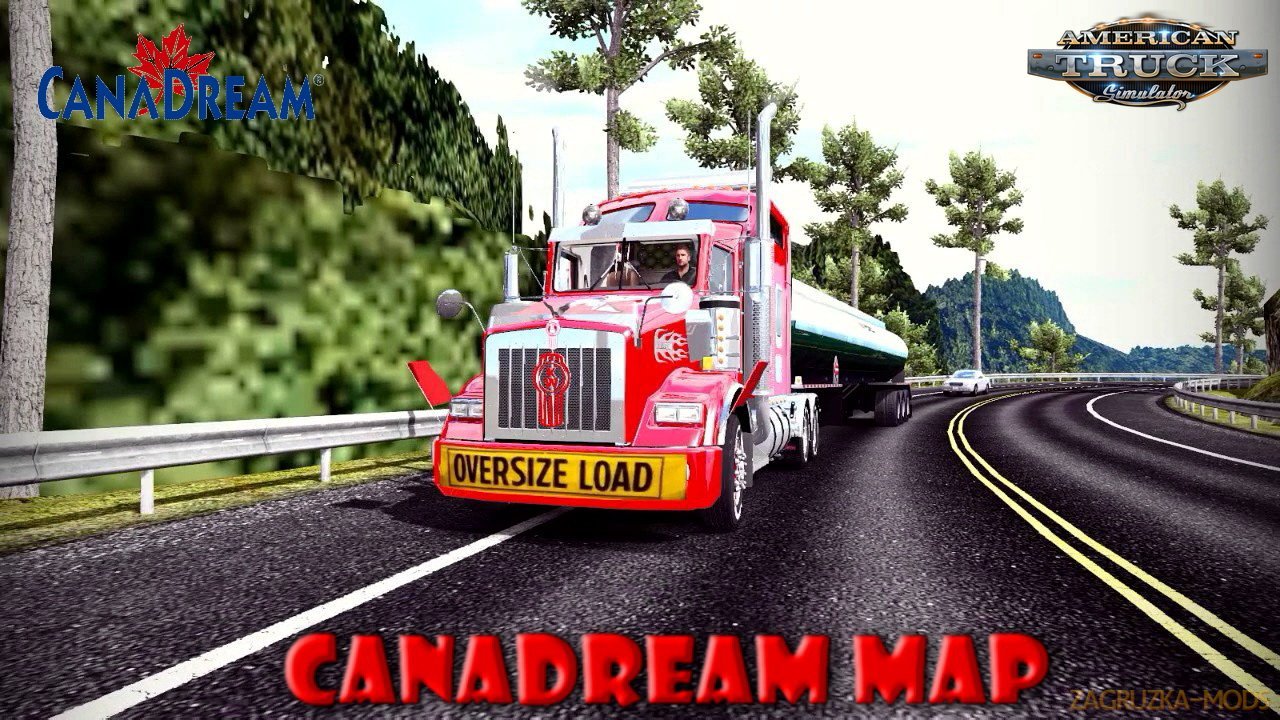 CanaDream Map v2.8.8 by ManiaX (1.34.x) for ATS