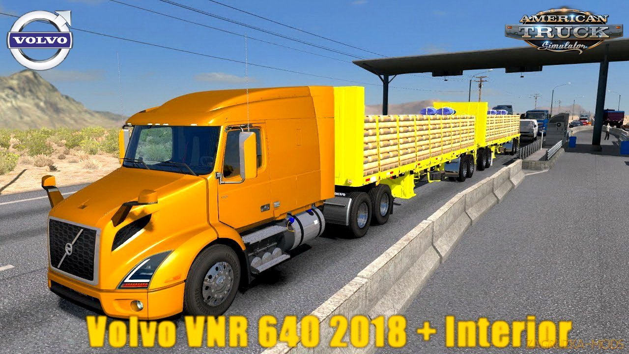 Volvo VNR 640 2018 + Interior v1.0 (1.31.x) for ATS Volvo VNR 640 2018 + Interior v1.0 (1.31.x) for ATS