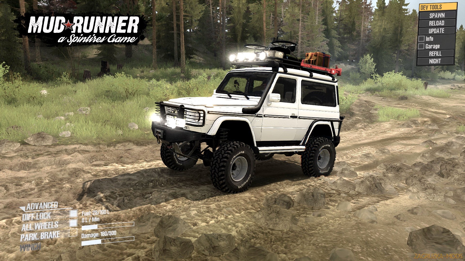 Mercedes-Benz G500 Tourist version v1.0 (v26.10.17) for SpinTires: MudRunner Mercedes-Benz G500 Tourist version v1.0 (v26.10.17) for SpinTires: MudRunner