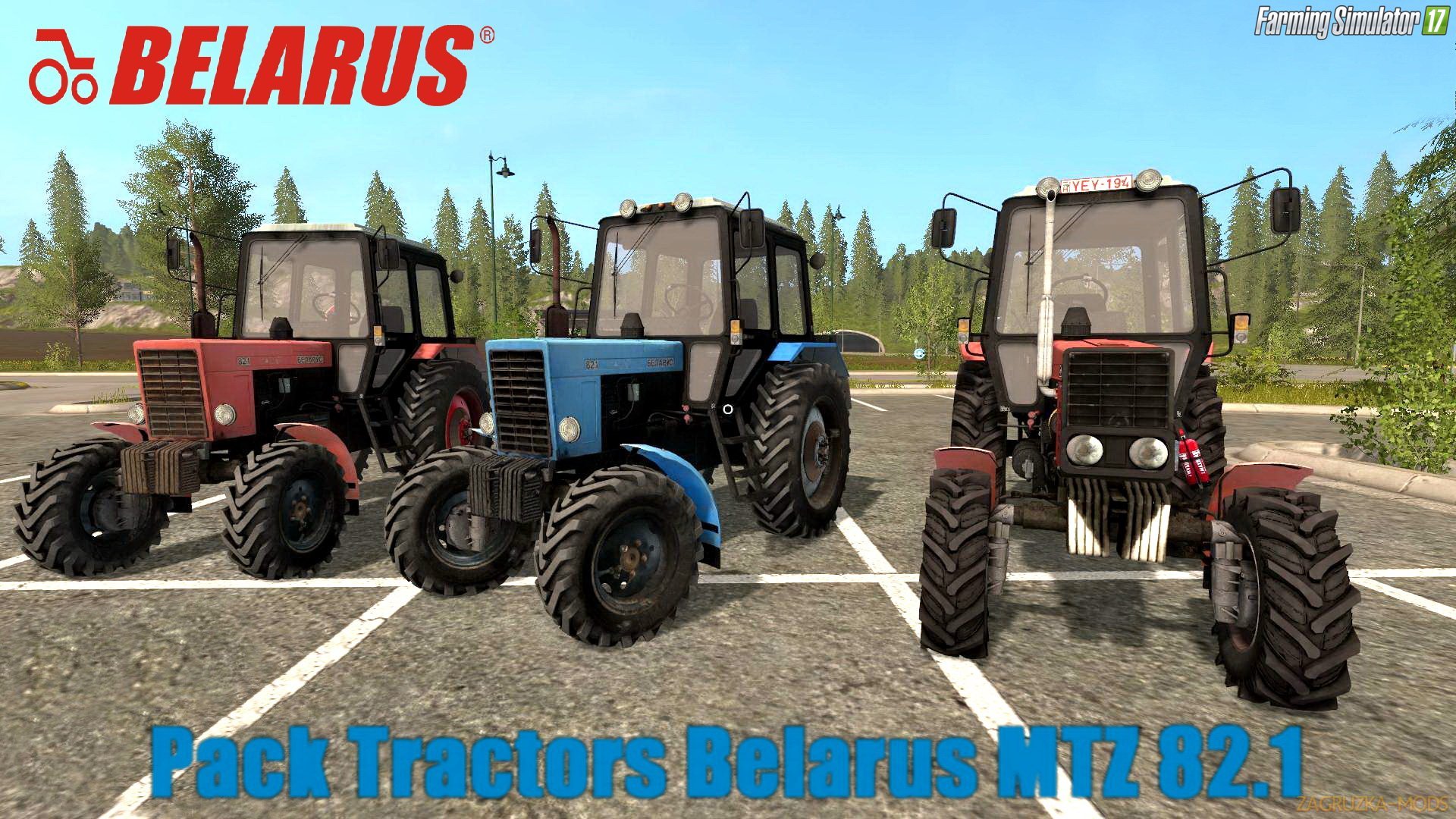 Pack Tractors Belarus MTZ 82.1 v1.1 for FS 17