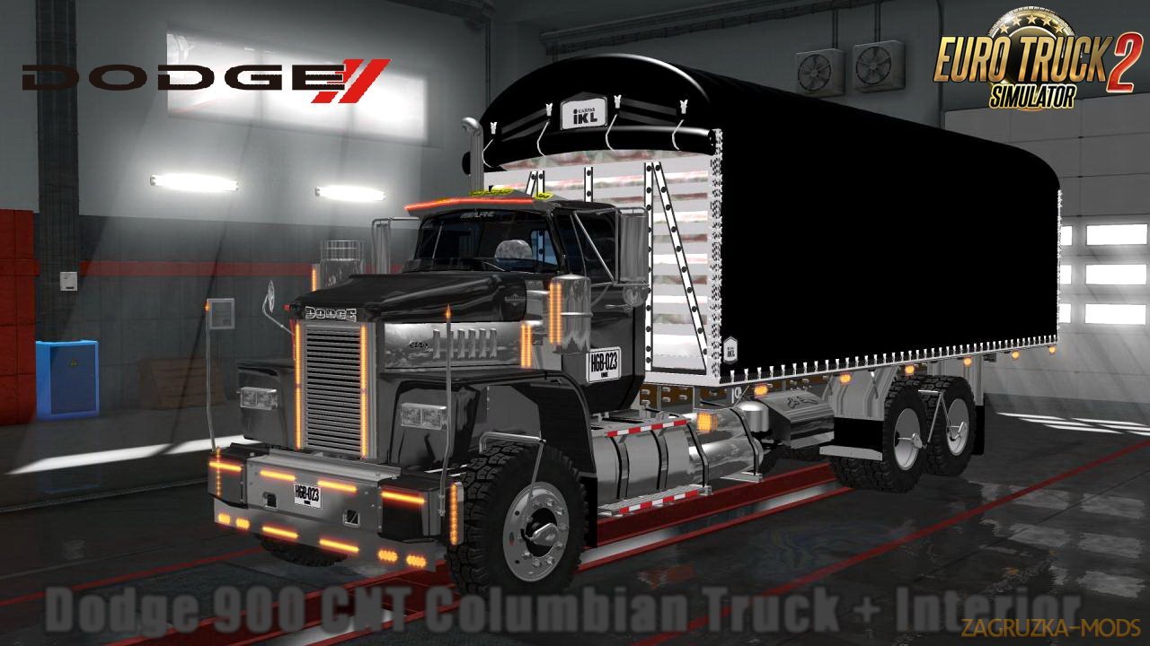 Dodge 900 CNT Columbian Truck + Interior v1.0 (1.28.x) for ETS 2