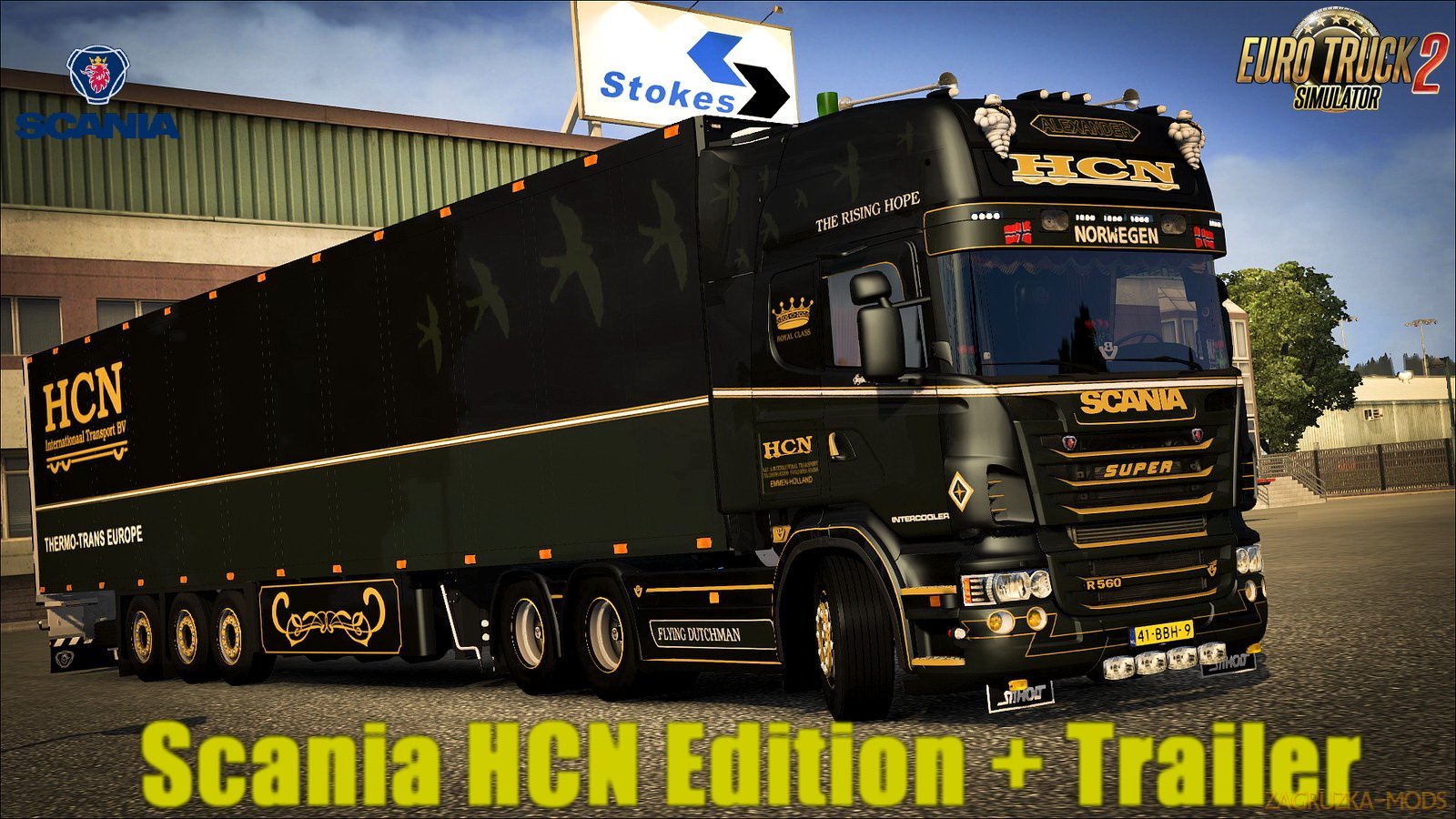 Scania R500 HCN Edition + Trailer v1.0 (1.28.x) for ETS 2